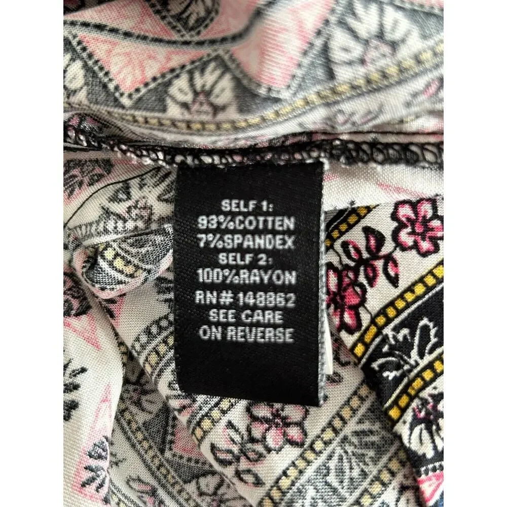 Torrid Dress Womens Size 4 Black Floral Scoop Neck Pockets Short Sleeve Pockets - Picture 9 of 16